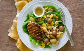 Grilled Chicken, Corn, and Potato Salad