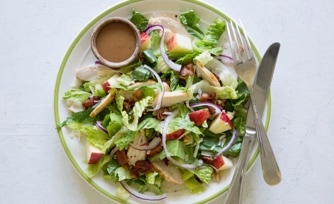 Crispy Chicken and Apple Romaine Salad